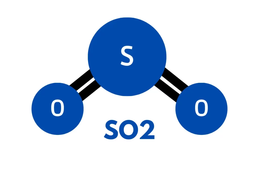 Lambang senyawa sulfur dioksida