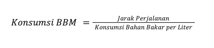 Rumus menghitung konsumsi BBM