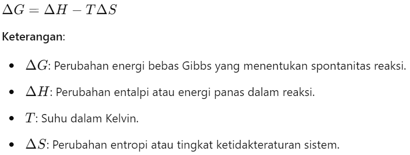 Rumus Energi Gibbs