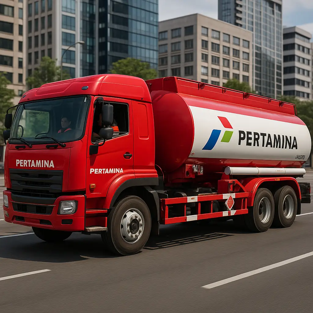 mobil truk tangki pertamina